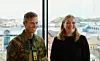 Sjefen for Luftforsvaret Rolf Folland og ordfører i Bodø Ida Pinnerød