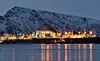 Four LNG carriers transferring natural gas off the coast of Honningsvåg