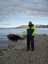 Dr Duncan Depledge in Ny-Ålesund, Svalbard. (Photo: Amy Swash)