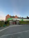 Et av VR sine tog på stasjonen til den svenske grensebyen Haparanda.