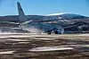 Et amerikansk P-8 på Evenes under vinterøvelsen Joint Viking.