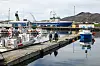 Grindavík, en stor og aktiv fiskerihavn på Island.