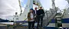 EUs fiskerikommissær Costas Kadis (nr. to f.v.) drøftet fiskeri og havforvaltning med Islands industriminister Hanna Katrín Friðriksson i Reykjavík i april.
