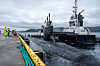 USS Delaware til kai ved Grøtsund havn.