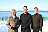 EU-kommisjonens president Ursula von der Leyen på Grønland i 2024 sammen med Grønlands daværende regjeringsleder Múte B. Egede og Danmarks statsminister Mette Frederiksen.