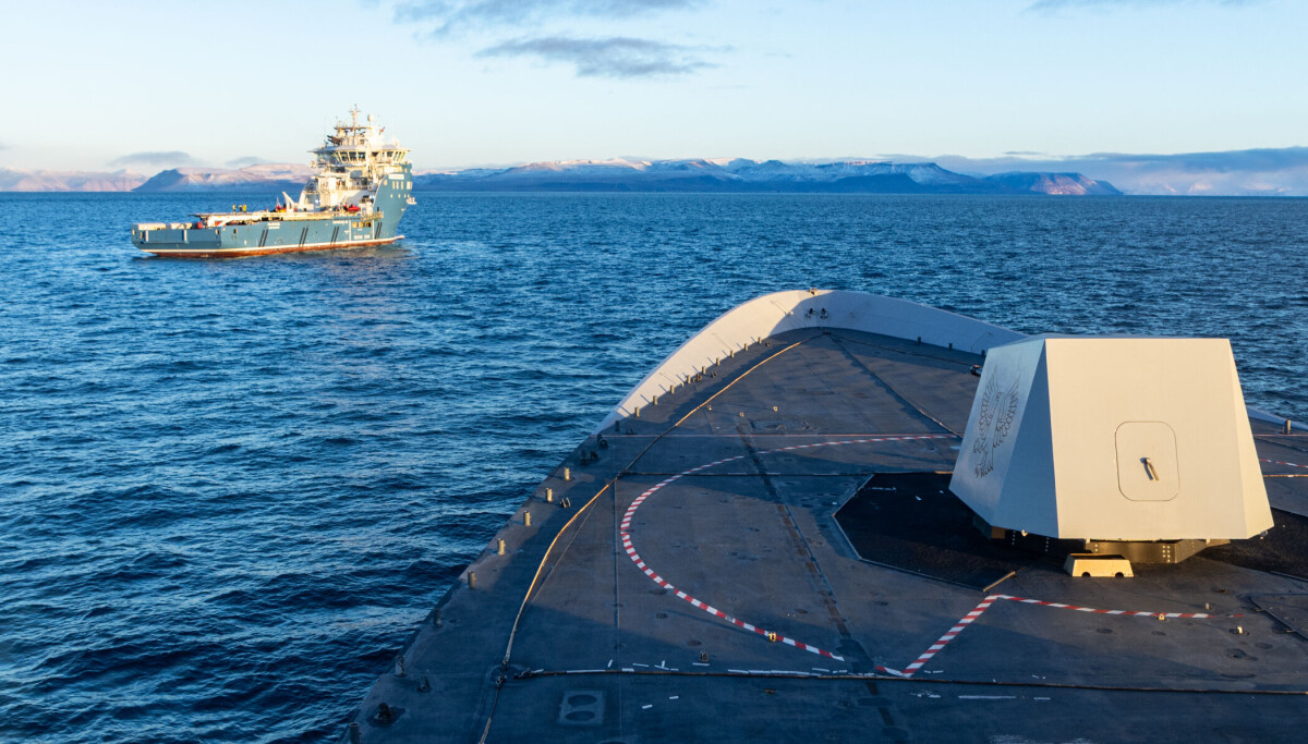 The Norwegian Frigate HNoMS Fridtjof Nansen on Svalbard Patrol