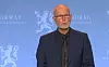Bjørn Guldvog på Regjeringens pressekonferanse 24. januar 2021.