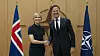 Island statsminister Kristrún Frostadóttir i møte med Natos generalsekretær Mark Rutte. (Foto: Nato)