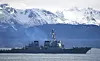 USS Hopper off the coast of Alaska