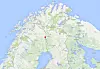 Northland tok ut jernmalm fra Kaunisvaara i Pajala kommune i Nord-Sverige. (Kart: Google)