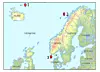 RNSARCARDS exercise scenario location in the Nordic countries