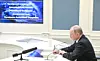 Russlands president Putin overser øvelse med testoppskyting