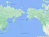 Map of Aleutian Islands
