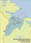 Grenseboerbevis, grensesone kart Russland og Norge