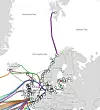 No direct subsea cables connecting the Arctic regions to the USA, Europe, or Asia