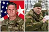 Deputy Commanding General of US Army Europe and Africa Major General Peter B. Andrysiak (left) and Major General Lars Lervik, Chief of the Norwegian Army (right)