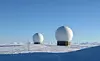 Two Arctic radar domes