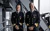 Sjøforsvaret og Etterretningstjenesten samhandler rundt å utvikle situasjonsforståelse langs kysten og til havs. Oliver Berdal ble utnevnt til kontreadmiral og sjef for førstnevnte forsvarsgren i oktober. Her er han avbildet i mai 2020 som sjef for Kystvakten sammen med daværende sjøforsvarsjef, kontreadmiral Nils Andreas Stensønes. Senere samme år ble Stensønes viseadmiral og sjef for E-tjenesten. (Foto: Helene Synes/Forsvaret)