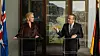 Islands utenriksminister Þorgerður Katrín Gunnarsdóttir og Tysklands forsvarsminister Boris Pistorius undertegnet i oktober en intensjonsavtale om styrket forsvarssamarbeid i Reykjavík. Pistorius, som besøkte Island for første gang, understreket regionens betydning for Nato og Tysklands forpliktelse til å øke sitt engasjement der. (Bundeswehr/Christoph Kassette)