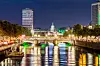O'Connell Bridge in Dublin, Ireland at Night