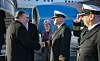 Michael Pompeo arrives at Keflavik Air Base