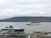 Preziosa arriving at Longyearbyen Port. (Photo: Julia Olsen)