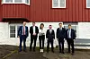 NORDEFCOs nylige ministermøte ble avholdt i den færøyske hovedstaden Tórshavn. F.v.: Færøyenes landsstyreformann for utenriksanliggender, Høgni Hoydal; Danmarks forsvarsminister Troels Lund Poulsen; Islands utenriksminister Thórdís Kolbrún Reykfjörd Gylfadóttir; Sveriges forsvarsminister Pål Jonson; Finlands forsvarsminister Antti Häkkänen – og ekspedisjonssjef i Grønlands departement for selvstendighet og utenriksanliggender, Mininnguaq Kleist. Norge var ikke fysisk representert på møtet. (Foto: Erla Ziska