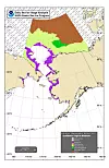 Open water stretches along Alaska’s coast as far north as Barrow in this November 19 image. The effects of the failure of ice to form will likely be felt all winter (Photo: US National Weather Service).