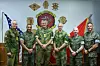 Hærsjef Lars Lervik og norske forsvarskolleger på besøk ved det amerikanske marinekorpsets base Camp Lejeune, Nord-Carolina, 30. april. (Foto: Rafael Brambila-Pelayo/USAs marinekorps)