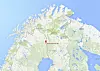 Northland tok ut jernmalm i Kaunisvaara i Nord-Sverige, på grensen mot Finland. Utskipingen skjedde fra Narvik. (Kart: Google)