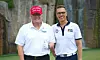 Alexander Stubb and Donald Trump during a round of golf in Florida. (Source: @realDonaldTrump/TruthSocial)