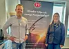 Linda Helen Haukland og daglig leder i Norgesvinduet Svenningdal Stian Arntsberg