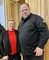 F. v: Ruslan Stefanchuk, parlamentspresident i Ukraina, og Siv Mossleth har møttes flere ganger og han tar seg gjerne til hjertet når Norge blir nevnt. (Foto: Privat)