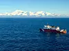 The Coast Guard Cutter Healy (WAGB-20), a polar-class icebreaker, transits Southeast Alaskan waters, November 24, 2018.