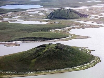 Arctic permafrost mounds: More than 400 sealed 'craters' are